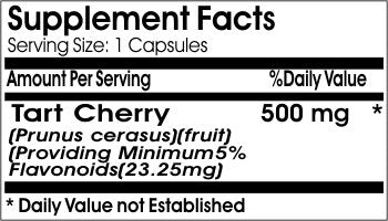 PureControl Supplements Tart Cherry 500mg 180 Capsules