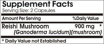 Naturetition Supplements Reishi Mushroom 900mg Capsules 1 Count