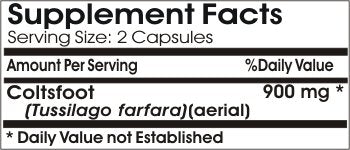 Naturetition Supplements Coltsfoot 900mg Capsules, 180 Capsules