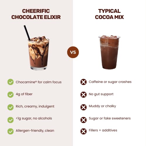 Cheerific Dark Chocolate Superfood Powder, 9.52 oz