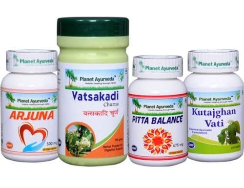 Planet Ayurveda Ulcerative Colitis Care Pack - Ayurvedic Remedy Powder, 6