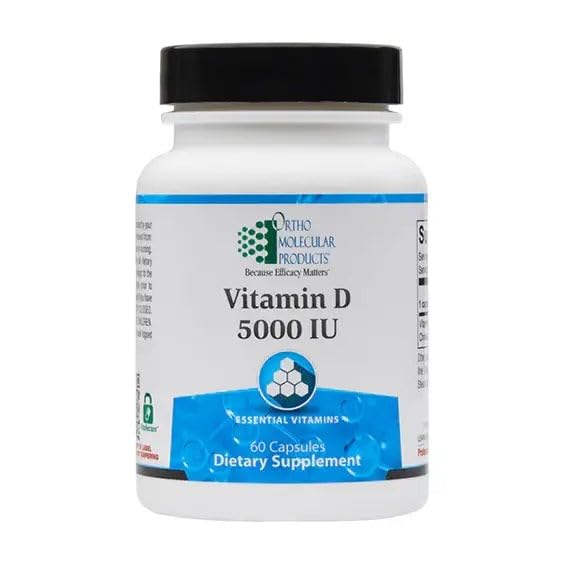 Ortho Molecular Products Vitamin D 5000 IU Capsule, 60 Count