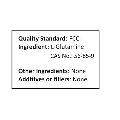 NuSci L-Glutamine Powder FCC Grade, 17.8 oz