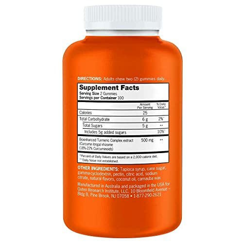Qunol Turmeric 500mg Gummy 200 Count