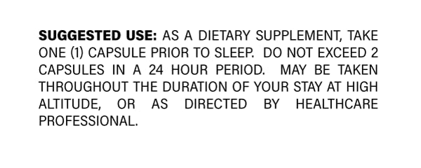 Parker Pharmaceutical High Altitude Sleep Capsule 60 Count