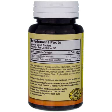 Nature's Blend Calcium Citrate Malate 500 mg Tablets, 60 Count