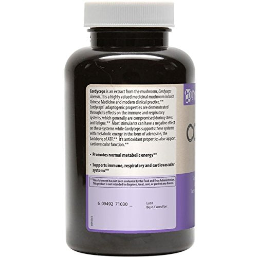 MRM Cordyceps CS-4 Strain 750 mg Capsules, 120 Count