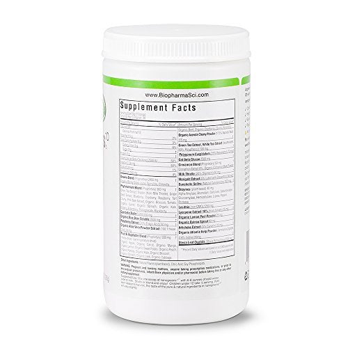 Biopharma Scientific NanoGreens Superfood Powder 12.7 Ounce