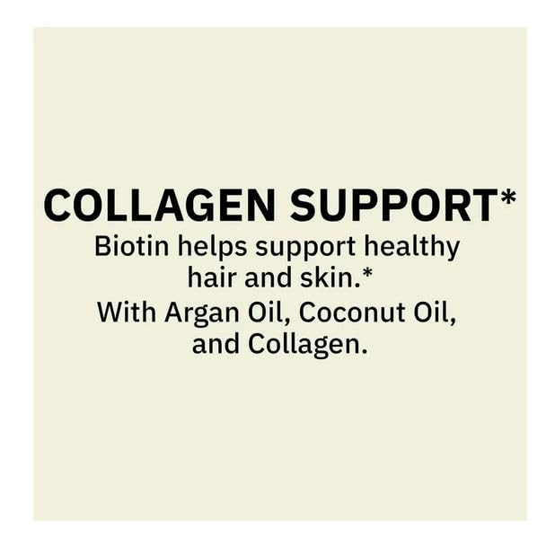 H4U Extra Strength Hair Skin & Nails Collagen Support Softgels, 5000 mcg Biotin, 120 Count