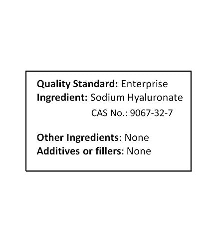 NuSci Hyaluronic Acid Sodium Hyaluronate Powder, 500 Grams (17.637 oz)