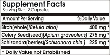 Naturetition Supplements Thyroid TSH with Birch Selery and Schizandra Capsule, 1