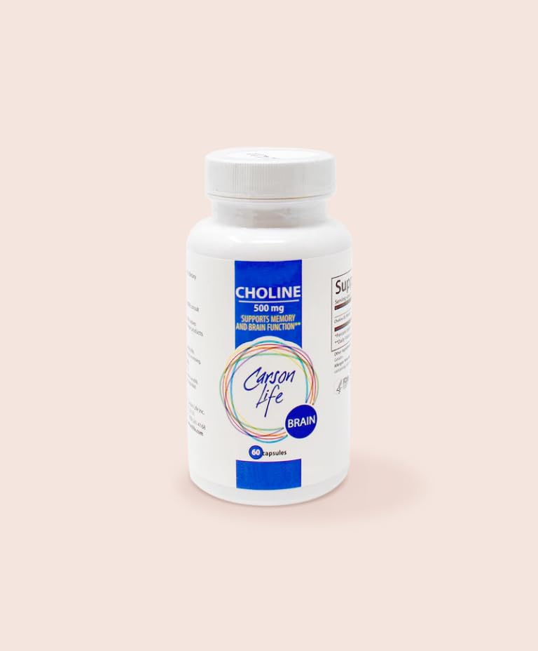 Carson Life Choline 500 mg Capsules, 120 Count