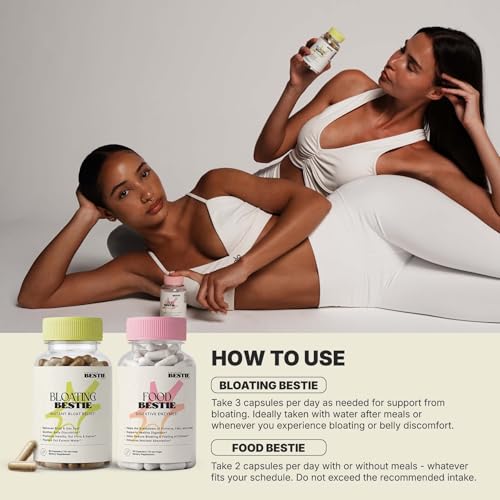 Biohacking Bestie Bloating + Food Bestie Bundle 150 Capsules