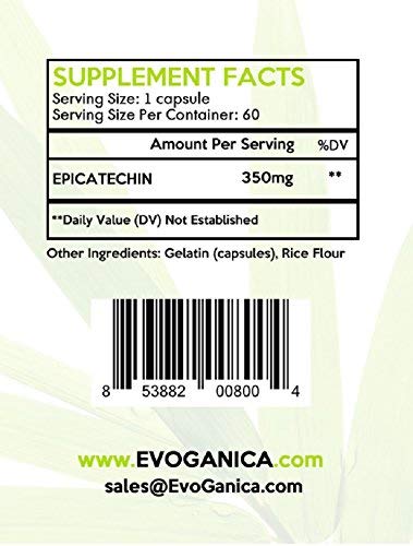 EVOGANICA Epicatechin 350mg Capsule 60 Capsules