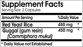 Naturetition Supplements Guggul 450mg and Red Yeast Rice 450mg Capsules, 90 Count