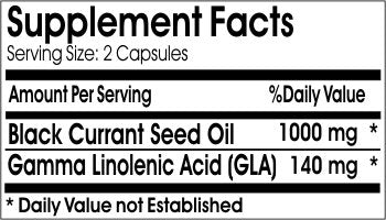 Naturetition Supplements Black Currant Seed Oil 1000mg Capsule 180 Capsules