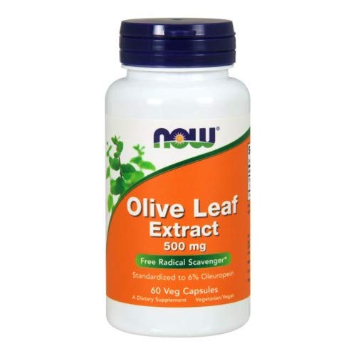 NOW Foods Olive Leaf Extract 500 mg Capsule, 60 Count