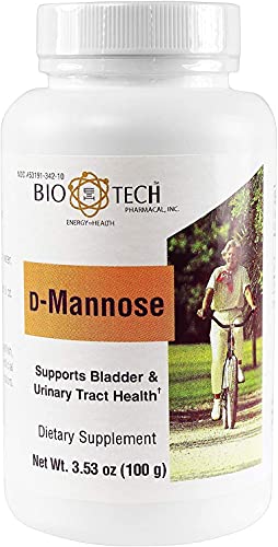 Bio-Tech Pharmacal D-Mannose Supports Bladder and Urinary Tract Health Powder 3.53 Ounce