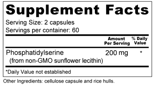 Wellness Resources Phosphatidylserine Soy-Free Sunflower Source (100 mg) 120 Capsules