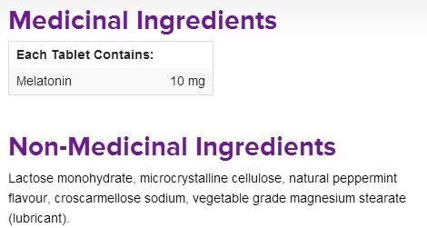 Webber Naturals Melatonin Easy Dissolve Sublingual Tablets 10 mg, 72 Tablets