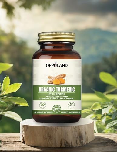 Oppuland Organic Turmeric Capsules 120 Count