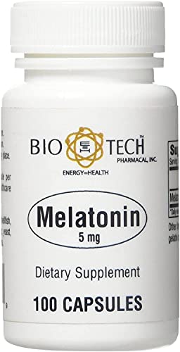 Bio-Tech Pharmacal Melatonin 5 mg Capsule, 100 Count