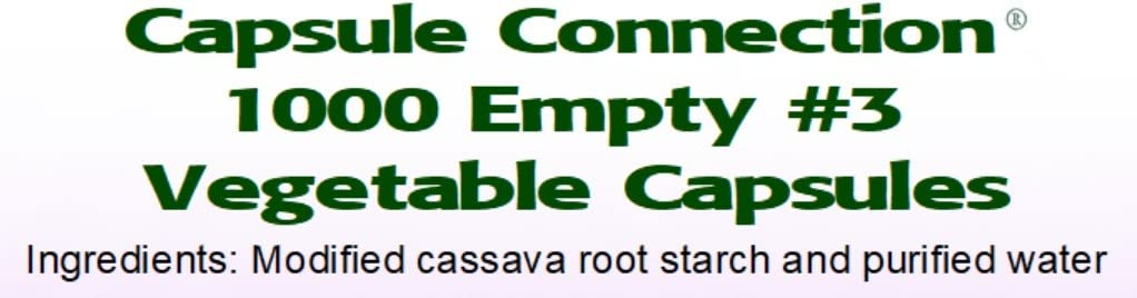 Capsule Connection Empty Vegetarian Capsules 1000 Capsules