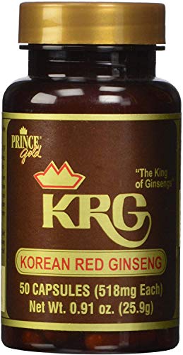 Prince Of Peace Korean Red Ginseng Capsules 50 Count