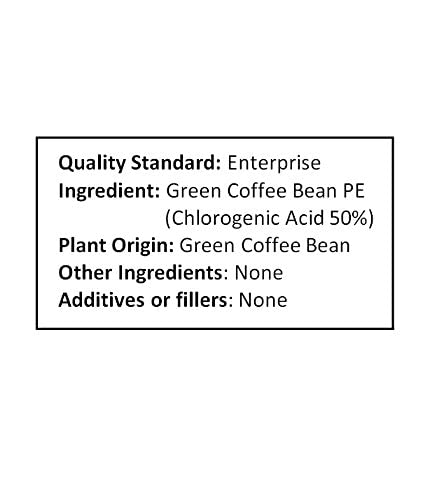 NuSci Green Coffee Bean Extract Powder, Standardized 50% Chlorogenic Acid, 8.82 oz