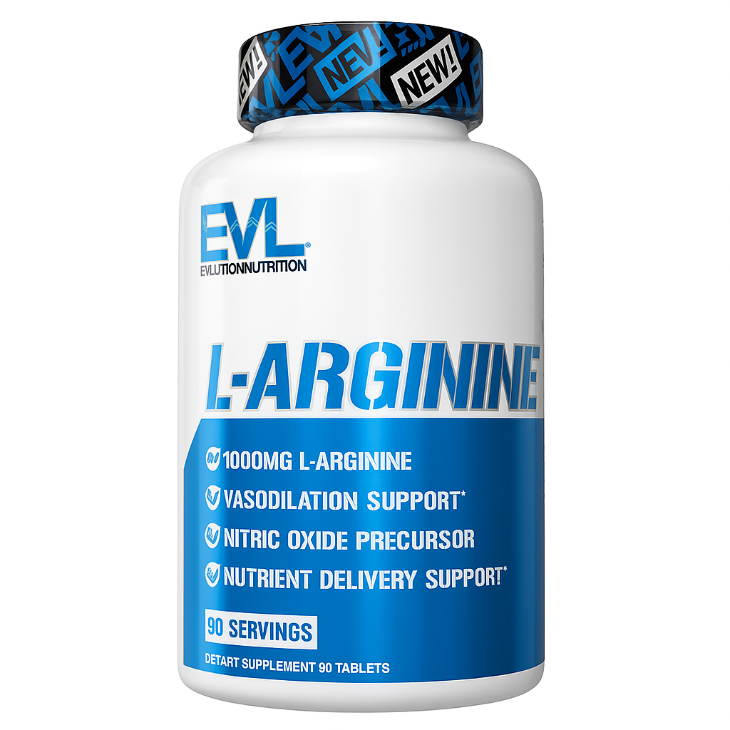 EVL Nutrition L-Arginine Capsule, 90 Count