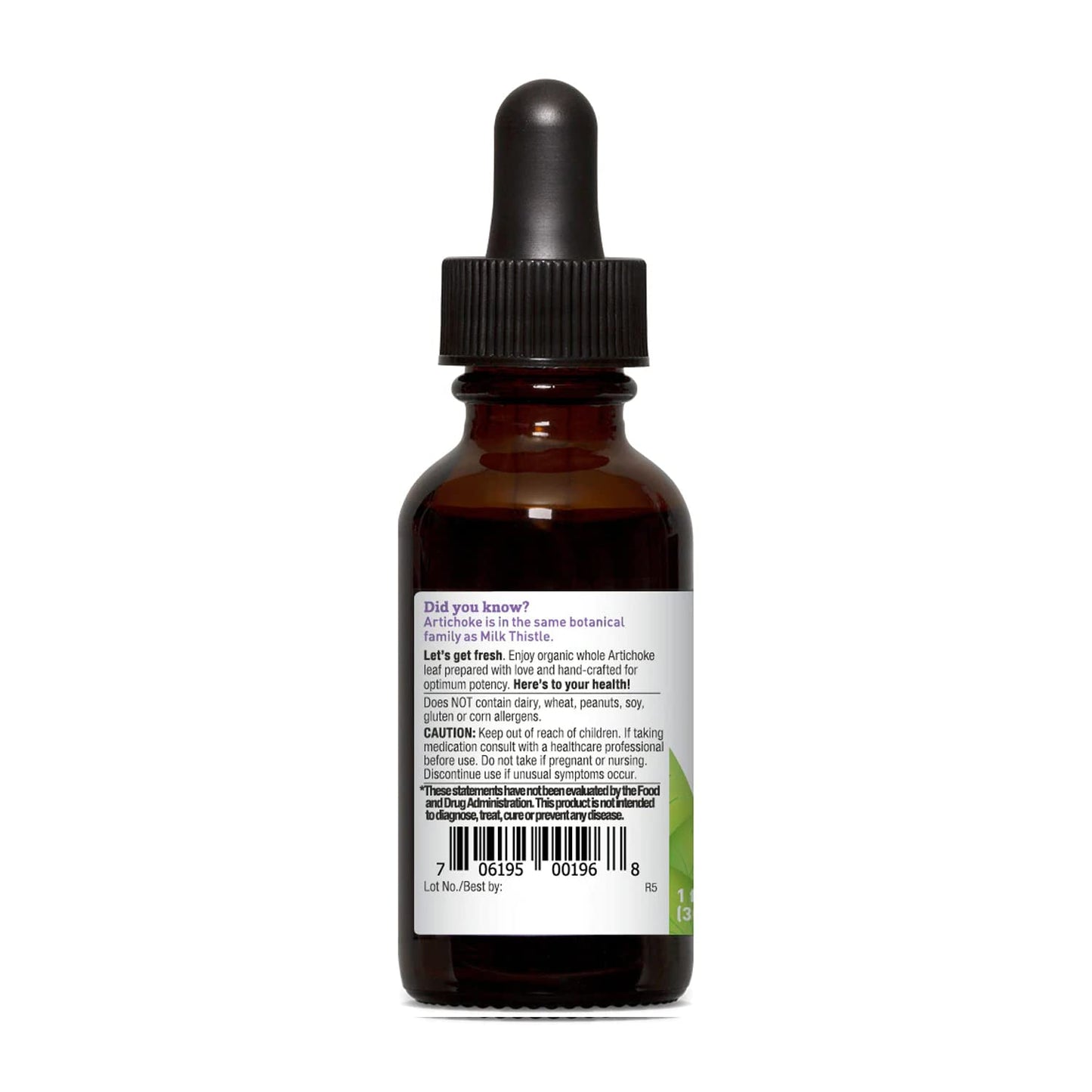 Oregon's Wild Harvest Organic Artichoke Extract (1:4) Capsule, 1 Count