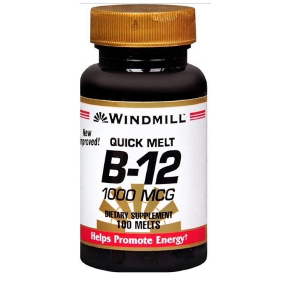 Windmill Vitamin B-12 1000 mcg Tablets, 100 Tablets