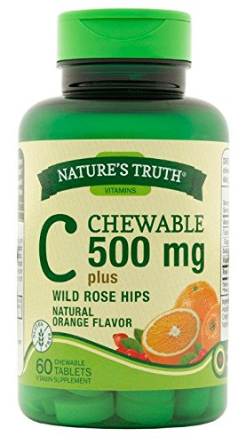 Nature's Truth Vitamin C 500 mg Chewable with RH Tabs 180 Count