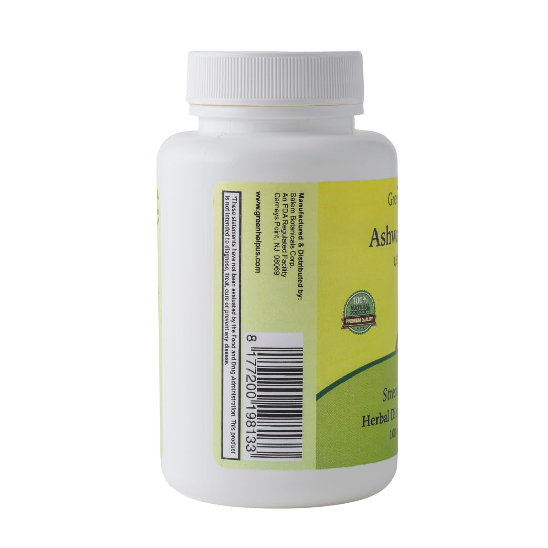 Green Help Ashwagandha Capsules, 100 Count