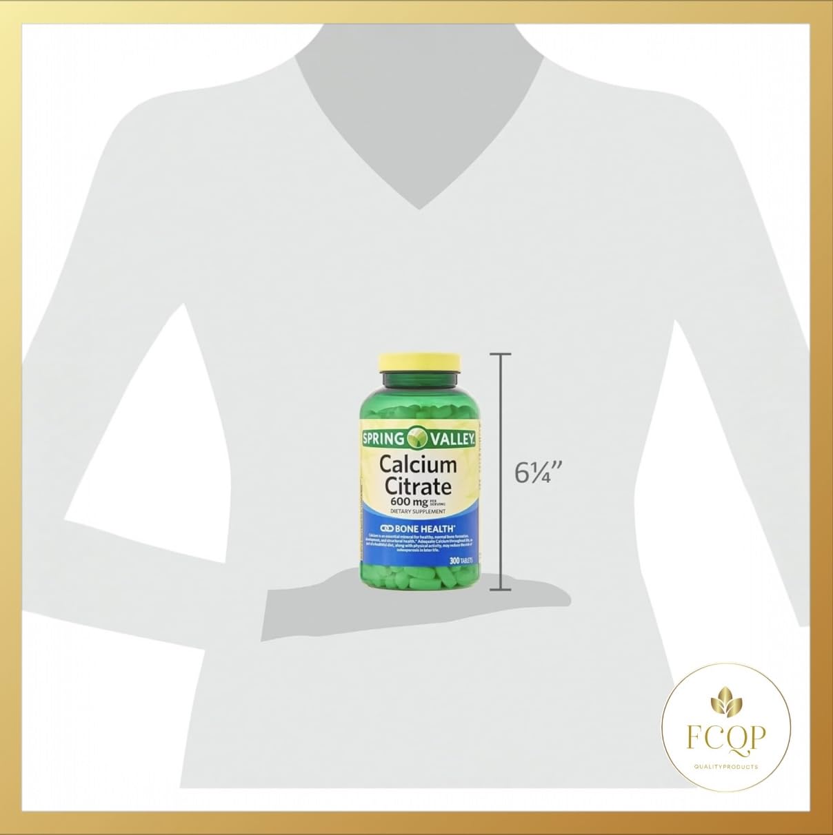 FCQP Calcium Citrate Tablet, 300 Tablets