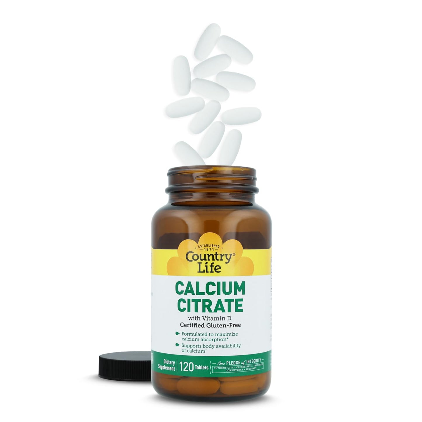Country Life Calcium Citrate with Vitamin D Tablet 120 Tablets