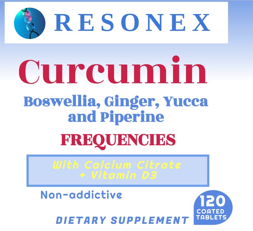 Resonex Curcumin, Boswellia, Ginger, Yucca, Piperine Frequencies 120 Tablets