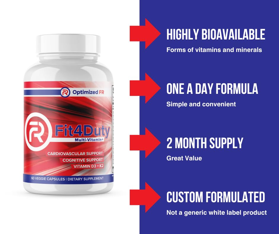 Optimized FR Fit4Duty Multivitamin+ for First Responders Capsule, 60 Count