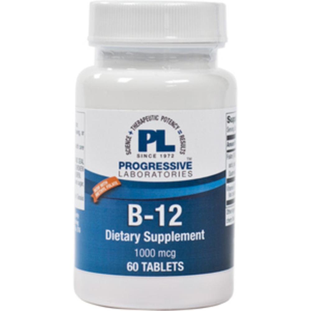 Progressive Laboratories Vitamin B-12 1000 mcg Tablet, 60 Tablets