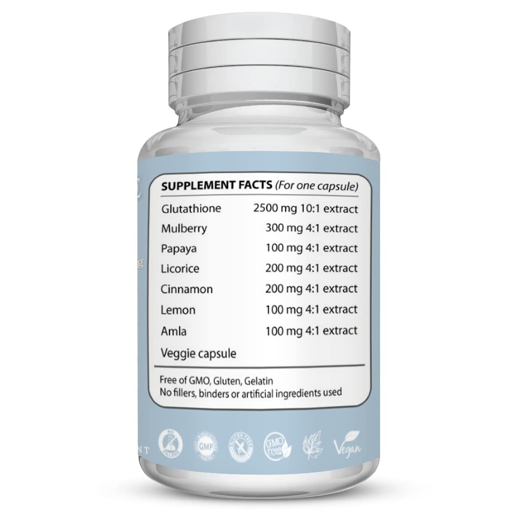 KUR Live Simply Glutathione Whitening Pills Capsule, 90 Count