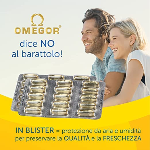 OMEGOR Omega 3 1000mg Fish Oil Softgel 90 Count