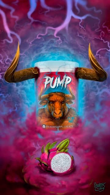 Underground Bio Labs Panda Supps Pump Pre-Workout No-Clump Formula w/ 10G L-Citrulline Malate, Alpha GPC, Lions Mane, CognatiQ™, VasoDrive-AP® Powder 12.91 Ounce