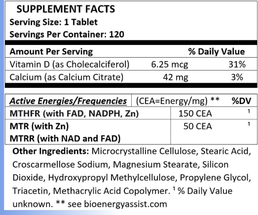 Resonex MTHFR Frequencies Tablets 120 Count