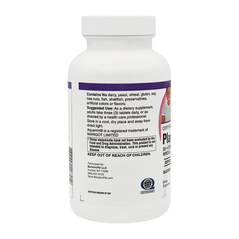 BariatricPal Calcium 1000 mg Tablets with Magnesium, D3, and K2, 90 Count