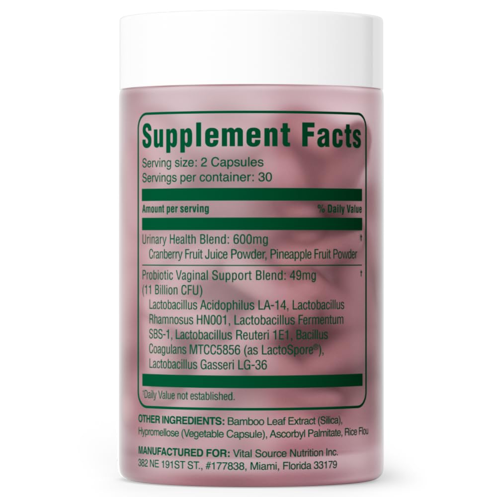Vital Source Nutrition Feminine Balance Capsules, 60 Count