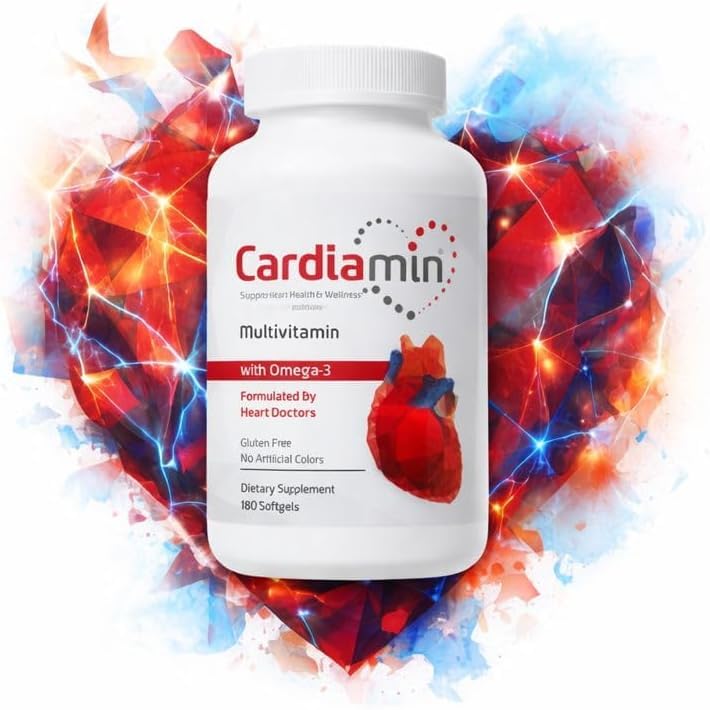 Corceuticals Cardiamin Heart Health & Wellness Multivitamins Softgels 180 Count