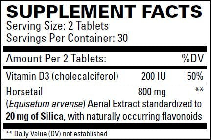 Terry Naturally Bone-Sil Silica For Healthy Bone Density, 60 Tablets