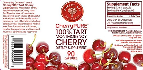 Cherry Bay Orchards Cherrypure 100% Tart Cherry 90 Capsules
