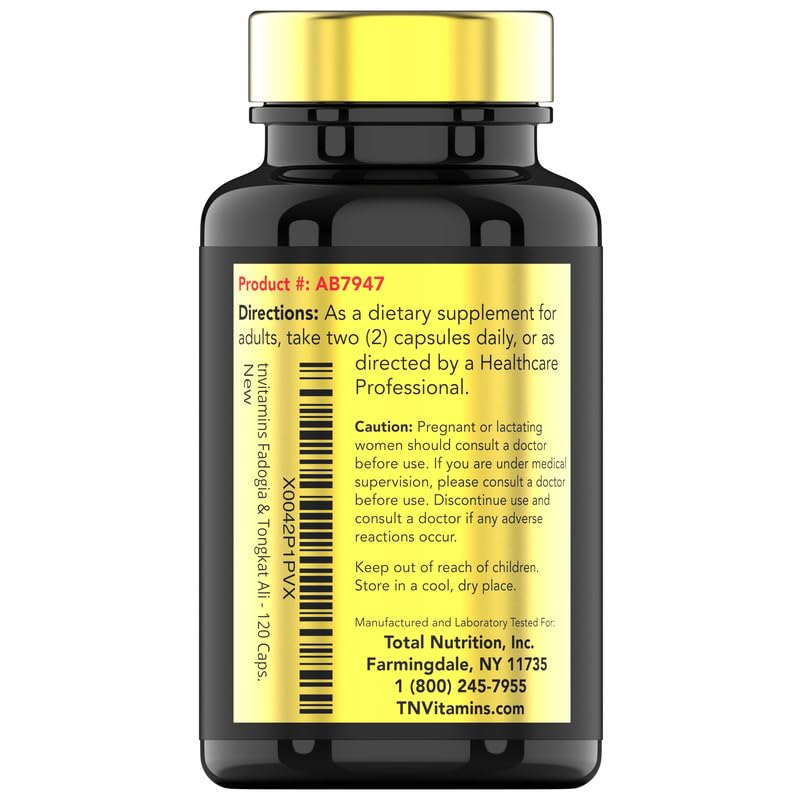 tnvitamins Fadogia Agrestis & Tongkat Ali Supplement Capsules 120