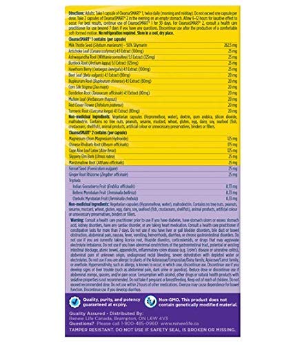 Renew Life CleanseSmart 60 + 60 Vegetable Capsules, 120 Count